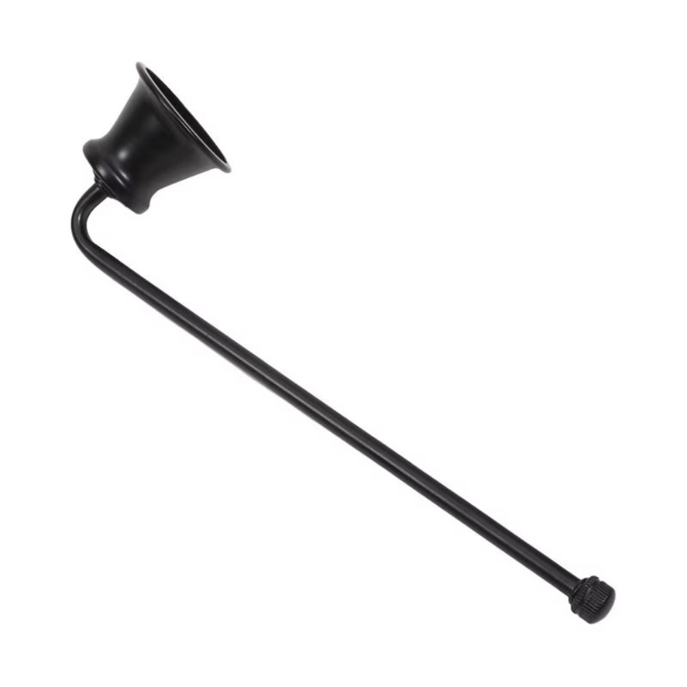 Candle Warning Label - Vintage Bell-shape Candle Snuffer Gold/Black/Silver Metal