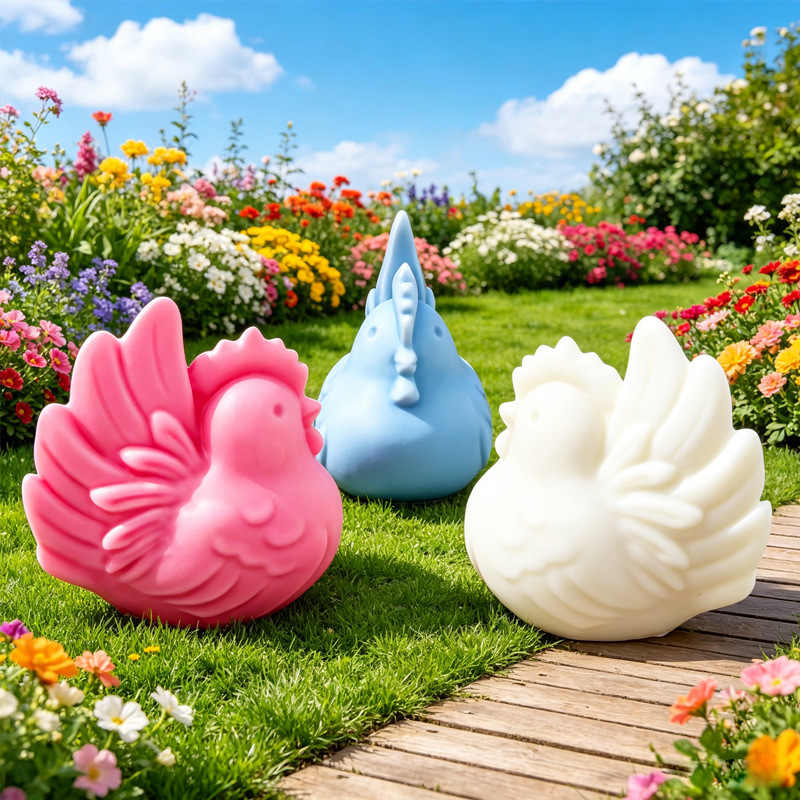 Candle Making Course - Cartoon Hen Silicone Candle Mold, 3D