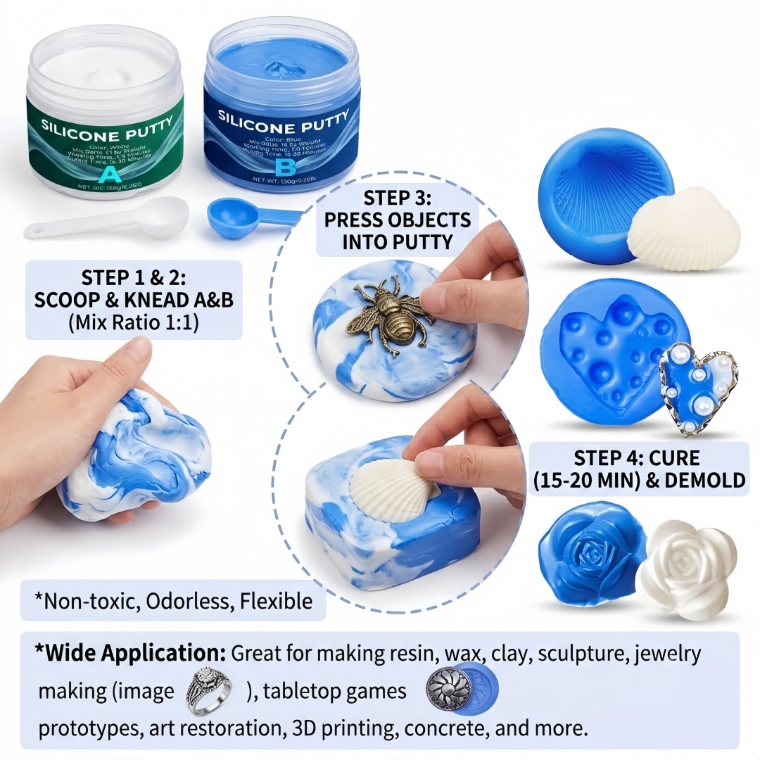 Silicone Putty Mold Making Sup - Candle Making Tutorial ulasan dan harga