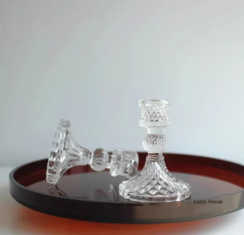 6pc Crystal Candle Holders Cen - Candle Making Glass ulasan dan harga