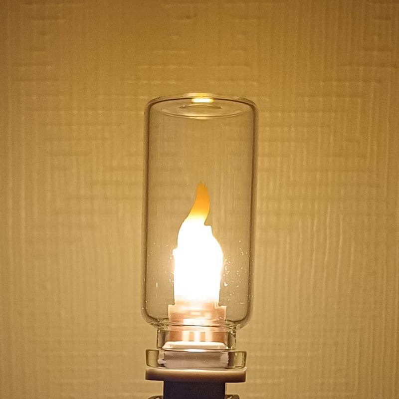 USB Flame Flickering LED Frost - Candle Making Glass ulasan dan harga