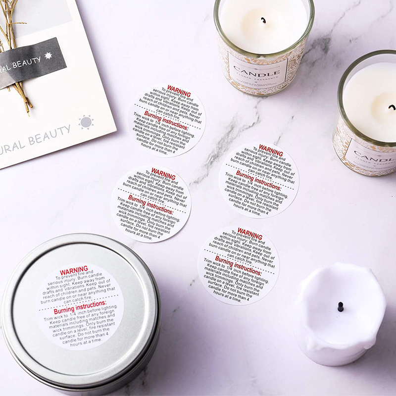 500/1000pcs Candle Warning Lab - Candle Warning Label ulasan dan harga