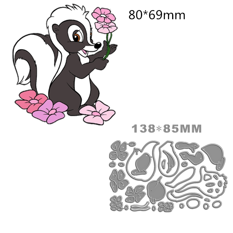 New Cartoon Skunk Girls Metal  - Candle Making For Kids ulasan dan harga
