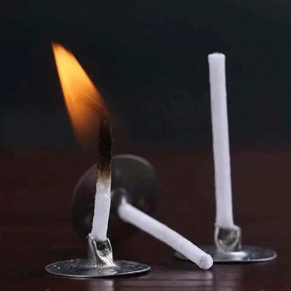 100pcs Candle Wick with Base S - Candle Warning Label ulasan dan harga