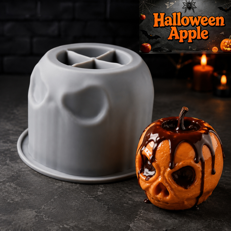 Halloween skull apple silicone - Candle Making Products ulasan dan harga