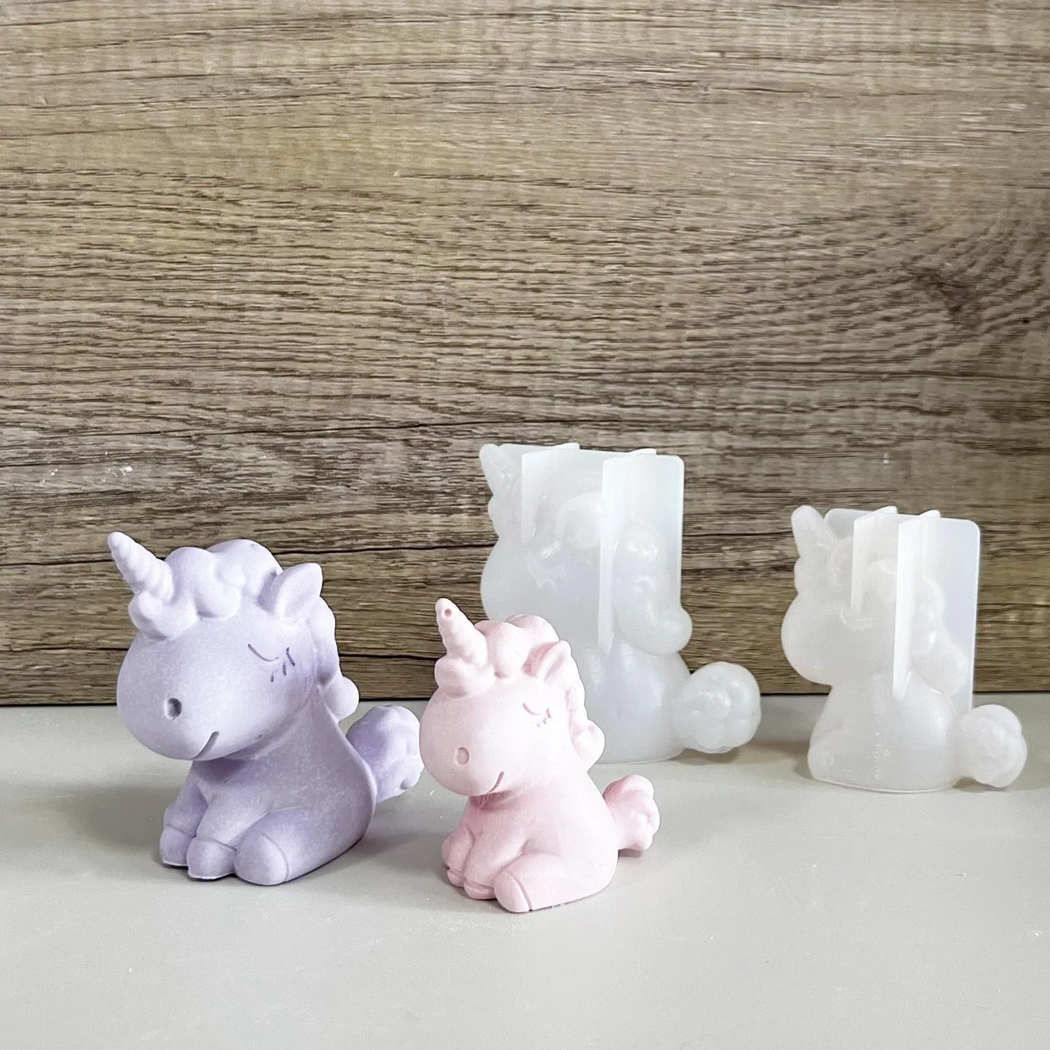 3D Geometric Silicone Unicorn  - Candle Making Products ulasan dan harga