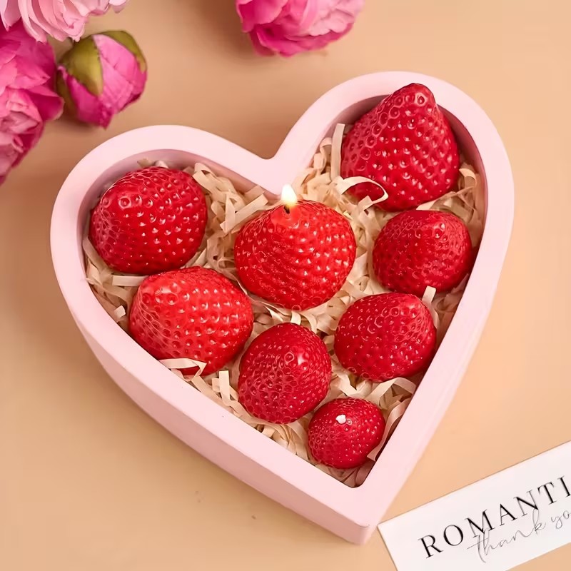 Strawberry Silicone Candle Mol - Candle Making Tutorial ulasan dan harga