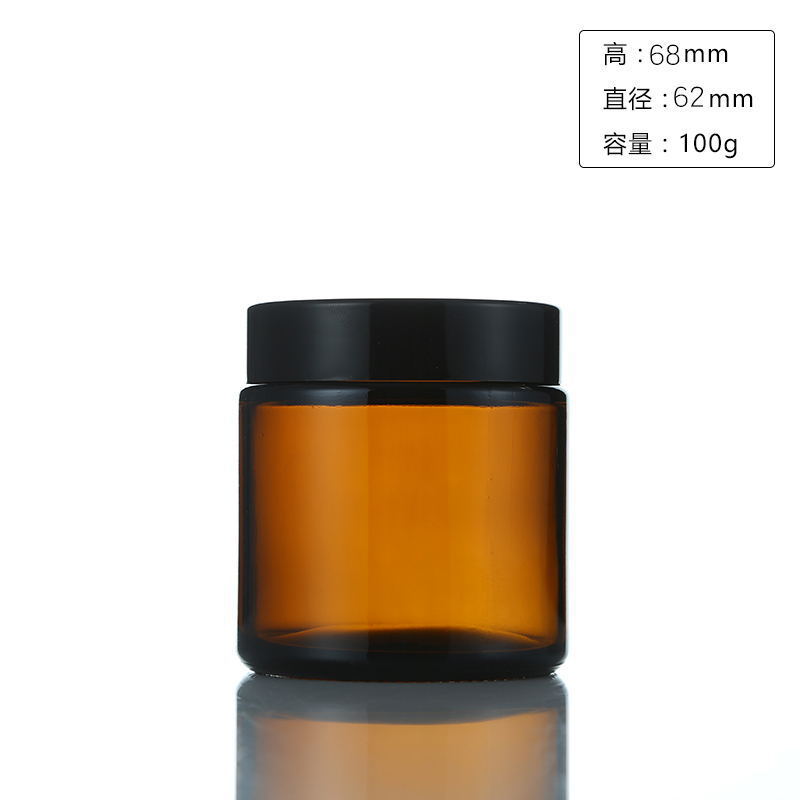 6pc 100/250ml Amber Glass Cand - Candle Making Glass ulasan dan harga