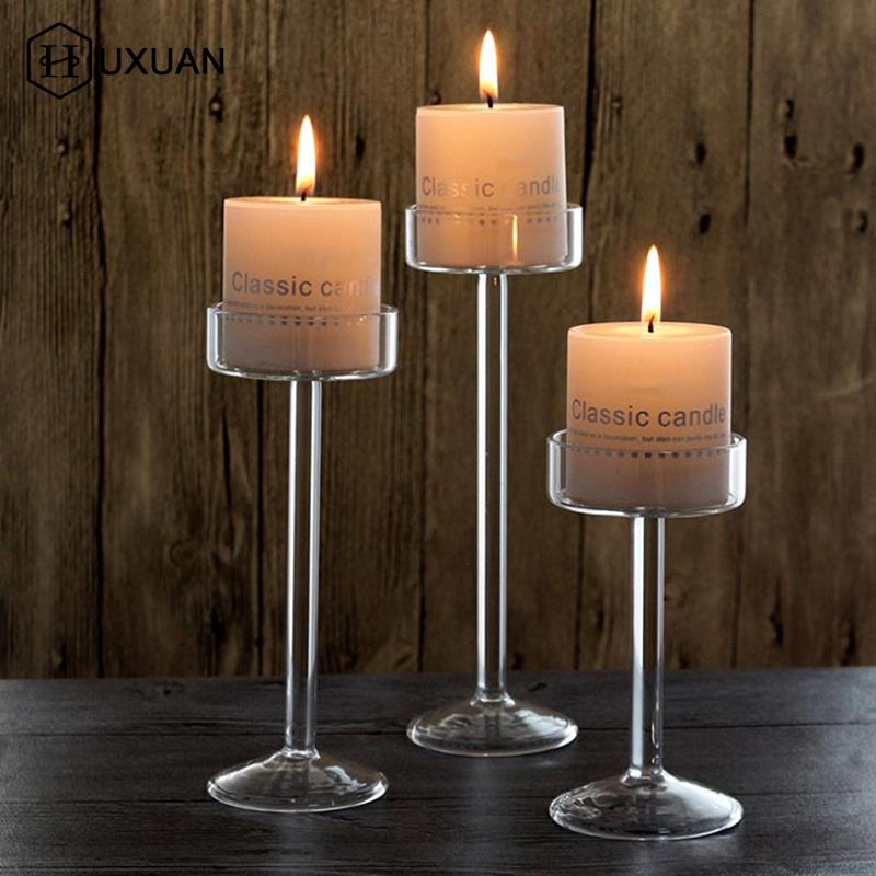 Tall Glass Candle Holder Trans - Candle Making Glass ulasan dan harga