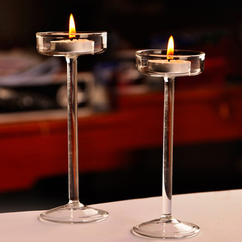 Tall Glass Candle Holder Trans - Candle Making Glass ulasan dan harga