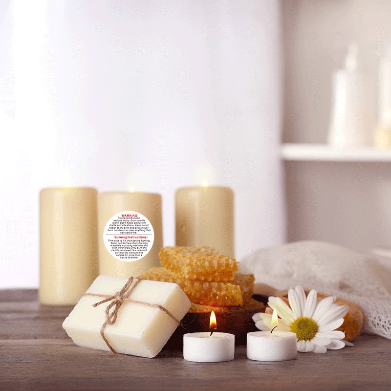 500Pcs White Candle Warning La - Candle Warning Label ulasan dan harga