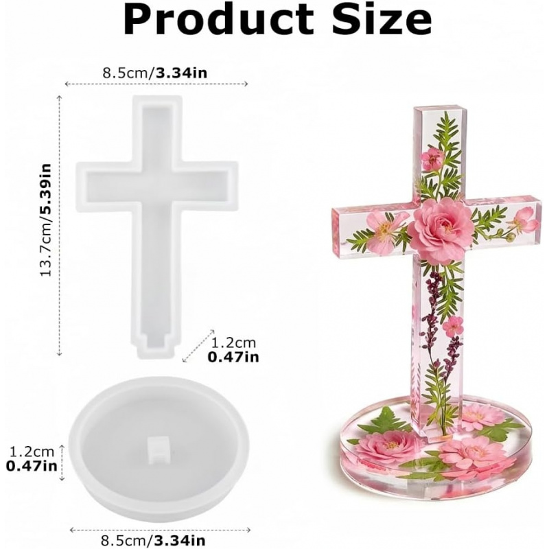 Two silicone molds with a base - Candle Making Tutorial ulasan dan harga