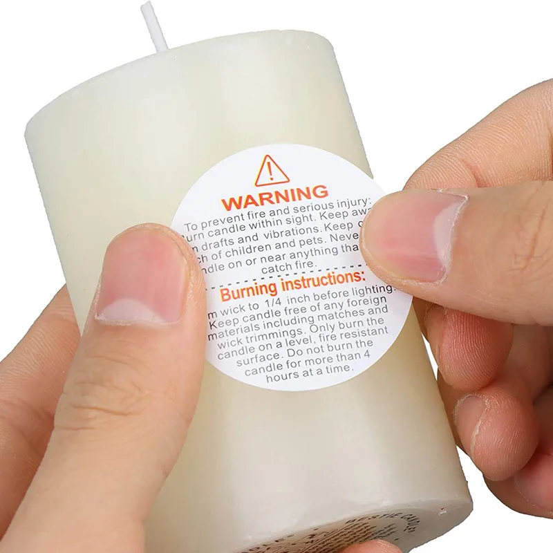 500PCS Waterproof Candle Warni - Candle Warning Label ulasan dan harga