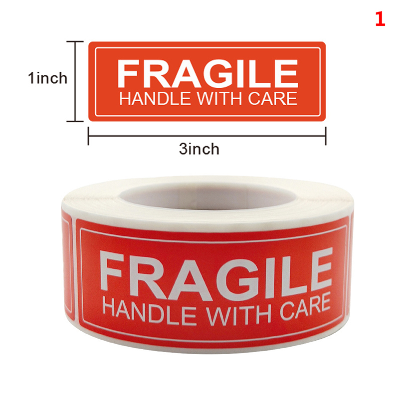 1Roll Fragile Stickers Candle  - Candle Warning Label ulasan dan harga