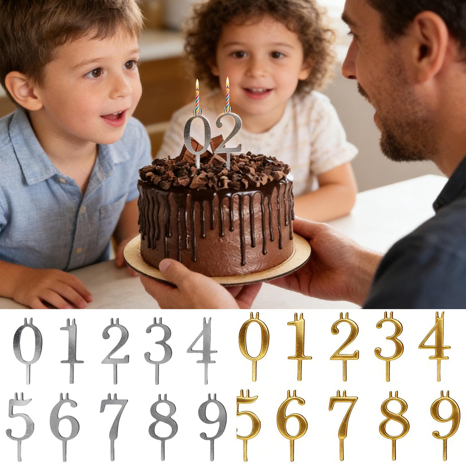 10pcs 0-9 Number Cake Toppers  - Candle Making Tutorial ulasan dan harga