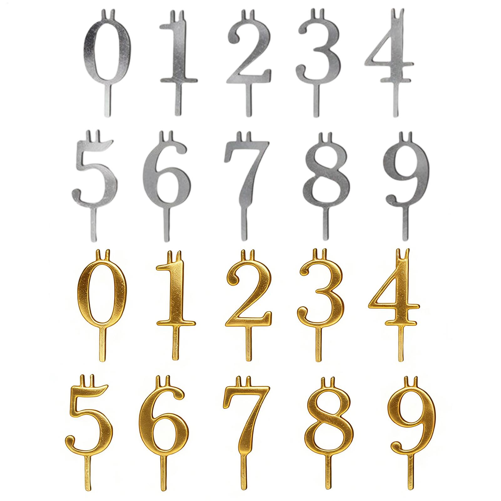 10pcs 0-9 Number Cake Toppers  - Candle Making Tutorial ulasan dan harga